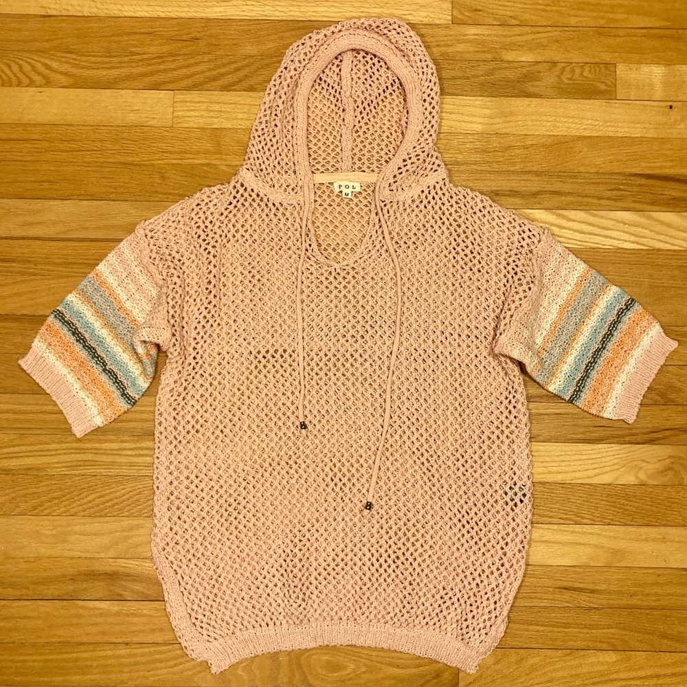 POL Pink Knit Pull Over Sweater